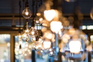 Lights at a bar hang from the ceiling. Discover the many hidden gems in Pasadena, CA and use date nights to build on strategies learned in Couples Therapy in Pasadena, CA.